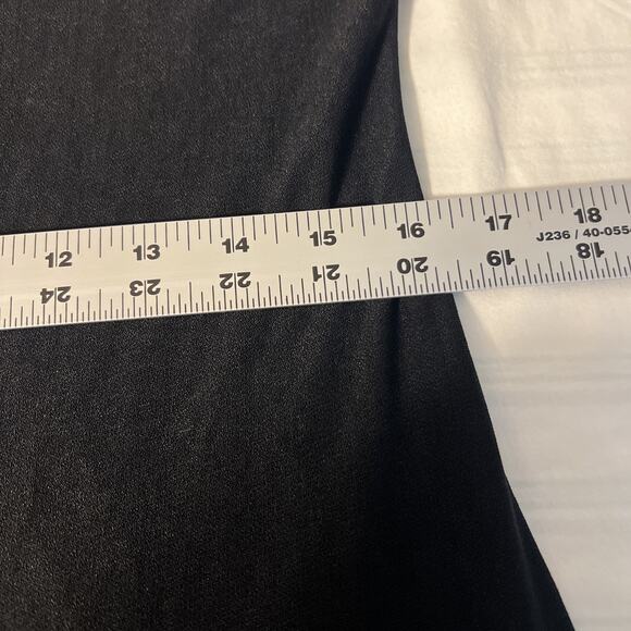 Vintage Misty Lane Womens Maxi Dress Size 14 Black Union Made USA Stretch Travel - Picture 9 of 10